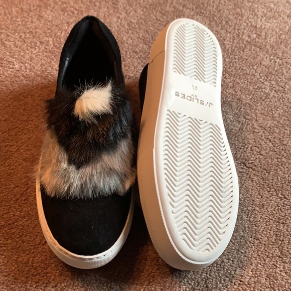 Beautiful Shoes J/Slides black 6.5 shoes - Picture 2 of 3